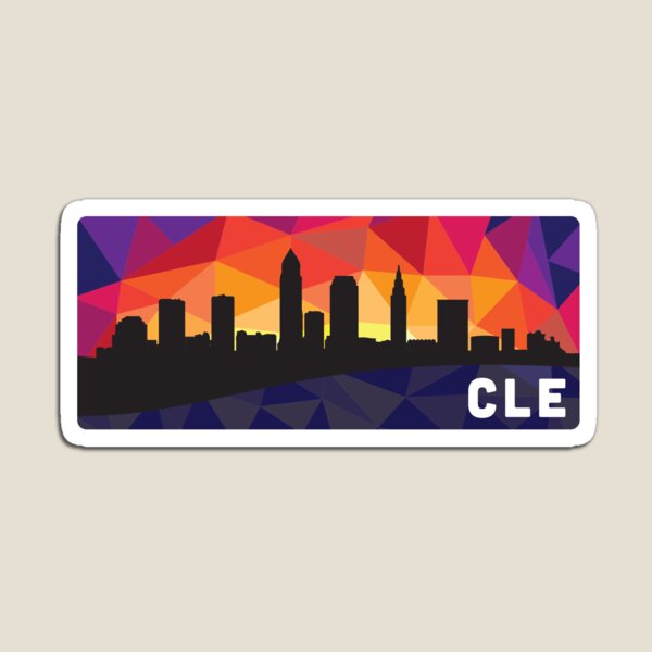Cleveland Skyline Mosaic Magnet