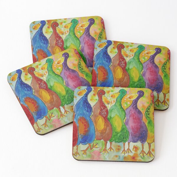 Item preview, Colourful Quirky Ducks designed and sold by Casimirasart.