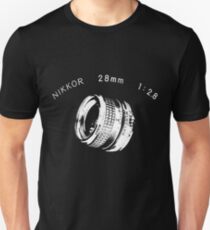 Nikkor 28mm White Unisex T-Shirt