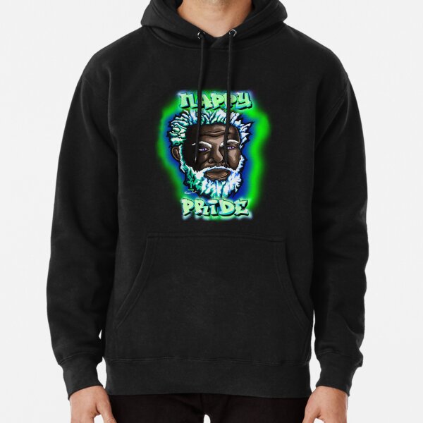 Nappy Pride: SexyFox Green & Blue Mi Familia Series Pullover Hoodie
