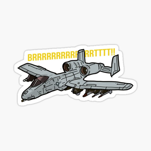 A10 Warthog Military Decal Sticker Custom Made to Order