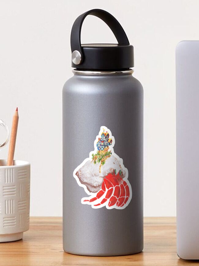 Thumbnail 1 of 3, Sticker, crab pattern designed and sold by Gypsopani.