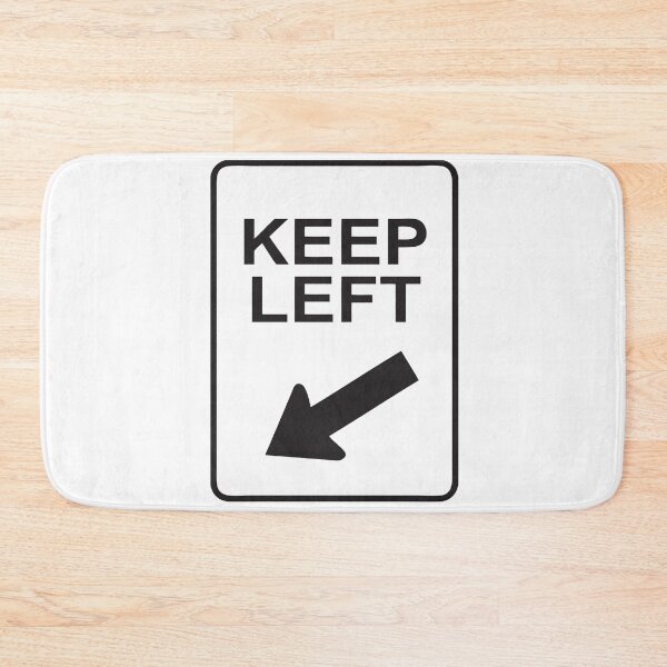Item preview, KEEP LEFT Vintage Art designed and sold by Bruce ALMIGHTY Baker.