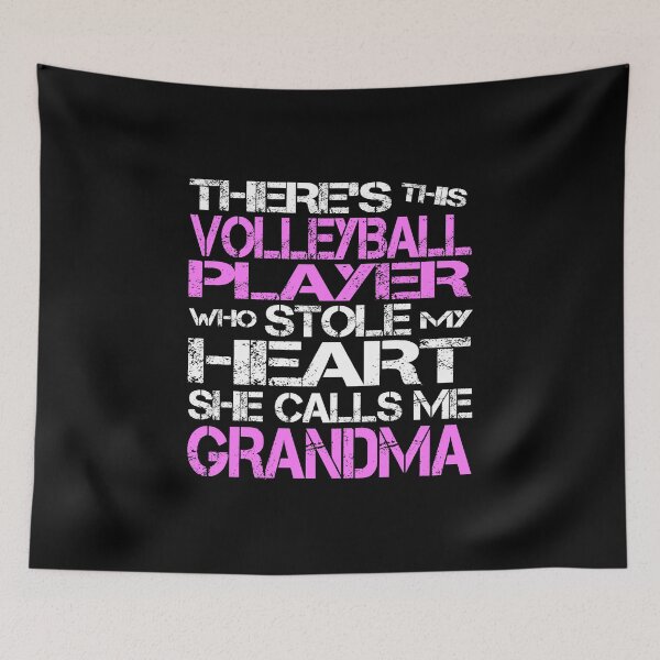 Item preview, There's This Volleyball Player Who Stole My Heart She Calls Me Grandma designed and sold by nikkidawn74.