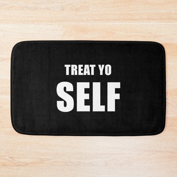 Item preview, Treat Yo Self (Black) designed and sold by quoteedesigns.