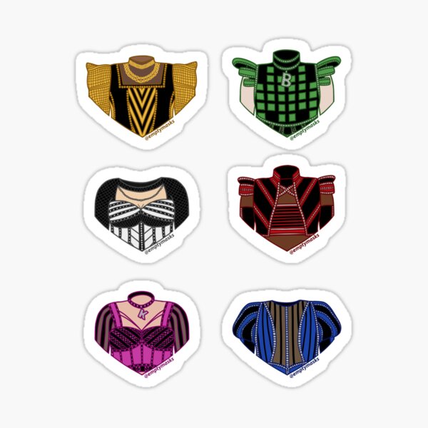 Six the Musical - Costume Stickers Sticker