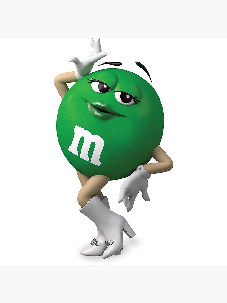 Green M&M Greeting Card for Sale by Gibbyfromicarly