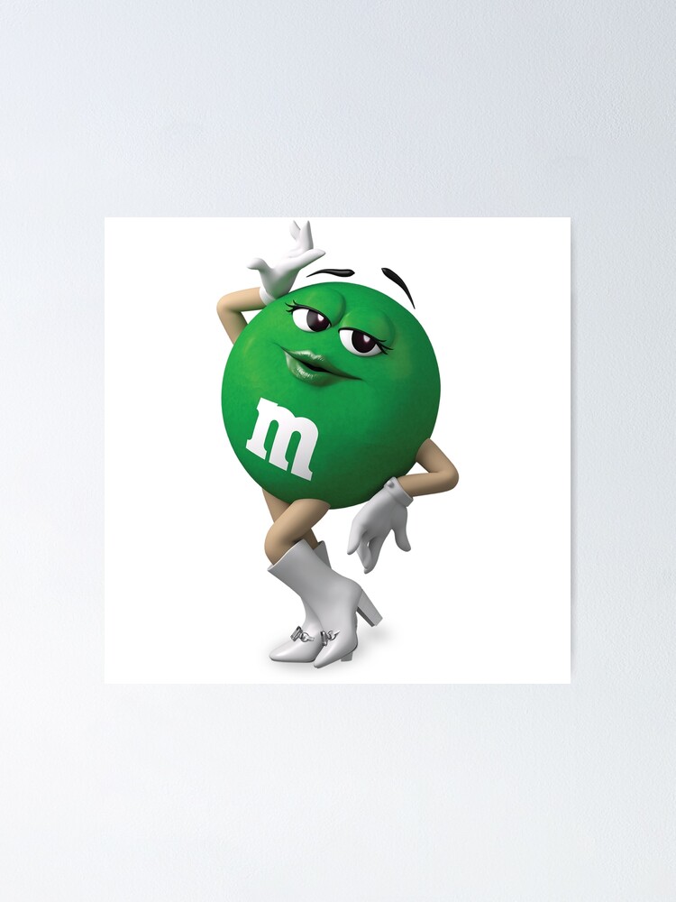 Green M&M Poster for Sale by Gibbyfromicarly