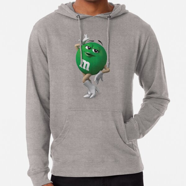 green m&m hoodie