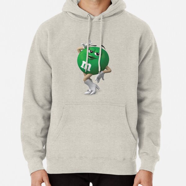 green m&m hoodie