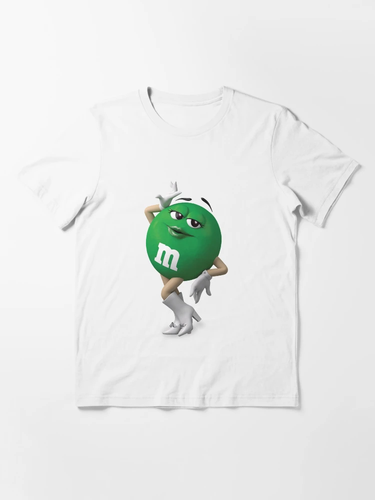 m&m green shirt