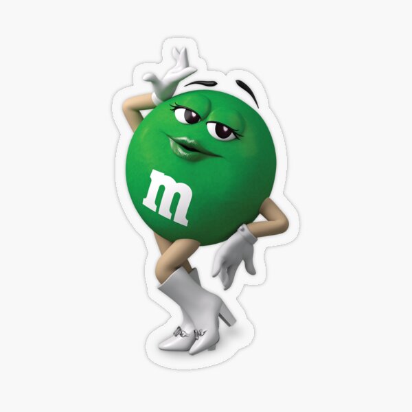 "Green M&M" Sticker by Gibbyfromicarly | Redbubble