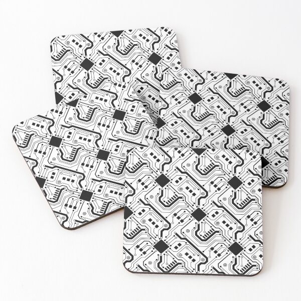 Item preview, Printed Circuit Board - Black on White designed and sold by Hodgepodge Bricolage.
