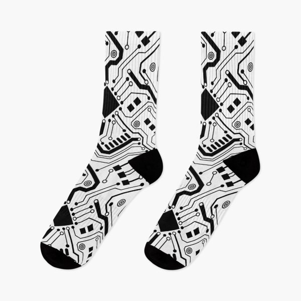 Item preview, Printed Circuit Board - Black on White designed and sold by Hodgepodge Bricolage.