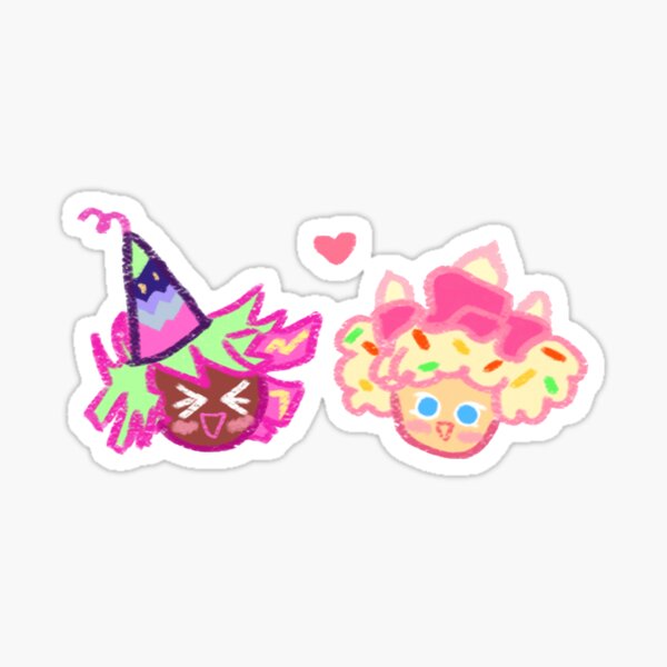 firecracker cookie & birthday cake cookie Sticker