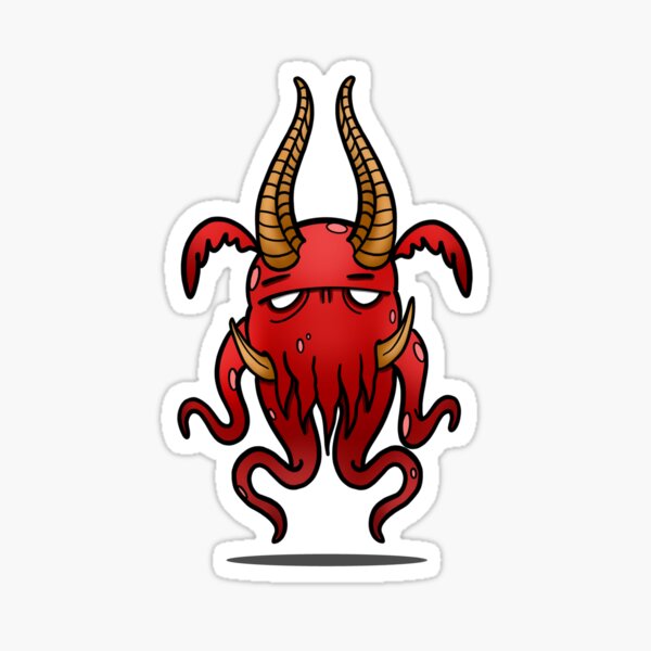 Cthulhu rouge Sticker