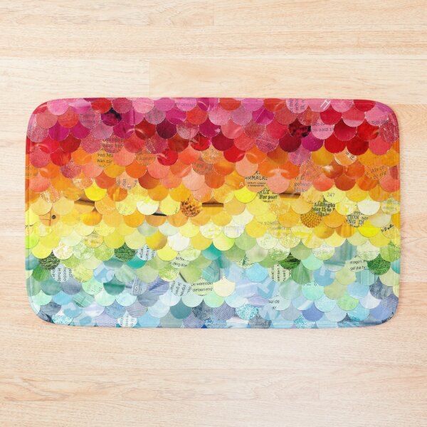 Artikelvorschau, Regenbogen-Meerjungfrauenschwanz, Papiercollage entworfen und verkauft von Eenig.