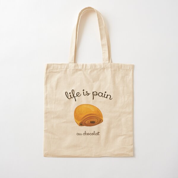 Tote bag avec l'œuvre « ON DIT CHOCOLATINE » de l'artiste fabricethomas