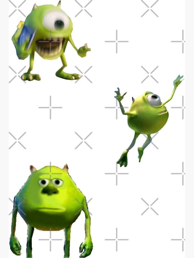 Mike Wazowski Meme Sticker for Sale by chealey26