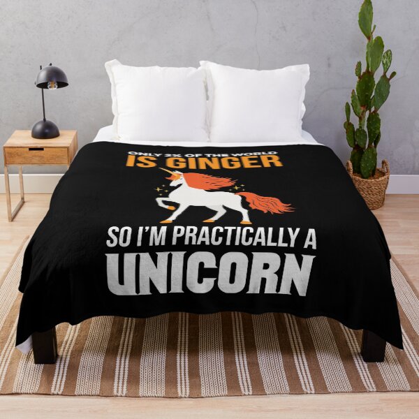 Item preview, Only 2% Of The World Is Ginger Unicorn Redhead designed and sold by MooonTees.
