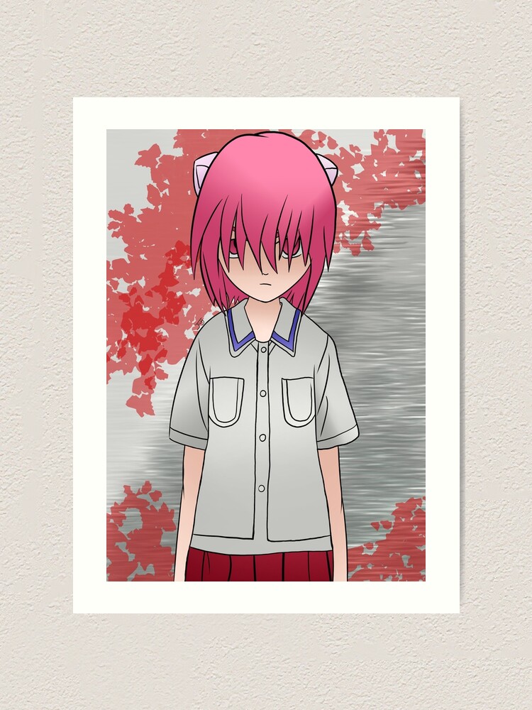 Lucy Kaede Elfen Lied Anime Girl Fanart Poster for Sale by Spacefoxart