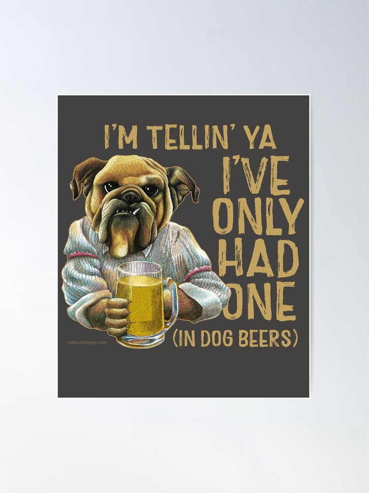 in Dog Beers, I've Only Had One Brewers Work Shirt CHAR/BLK / Medium