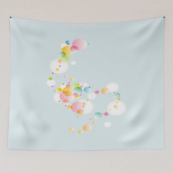 Item preview, Bubble red, pink or blue or redbubble designed and sold by littlestore.
