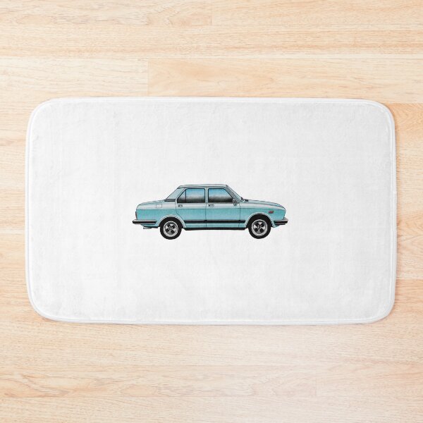 Item preview, Fiat 132 Saloon illustration designed and sold by Retroblast.