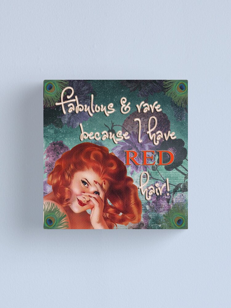 Alternate view of Fabulous and rare because I have red hair! Canvas Print