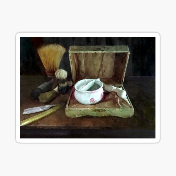 Item preview, Shaving Mug and Shaving Brushes designed and sold by Susan Savad.