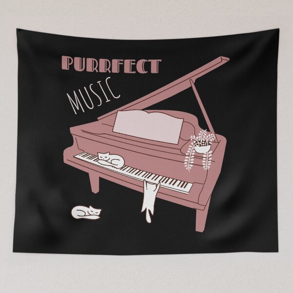 Item preview, Piano and cats designed and sold by Wlaurence.
