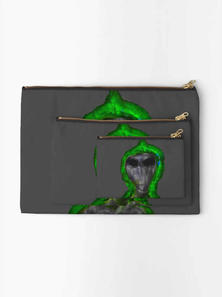 Thumbnail 2 of 4, Zipper Pouch, Missing Time Grey designed and sold by JetStreamART.