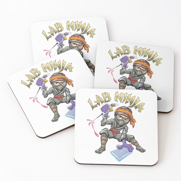 Item preview, PCR Lab Ninja Funny Design for DNA Biotechnology Lab Scientists designed and sold by Zit-Zat-Zot.
