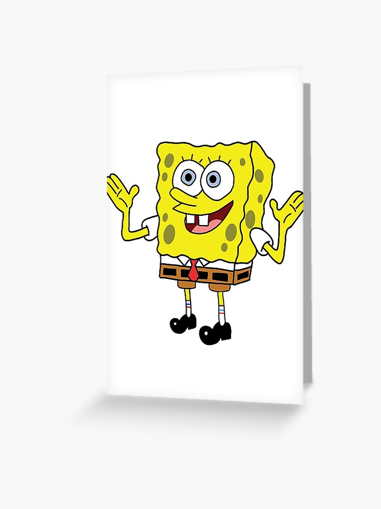 sad spongebob fish | Greeting Card