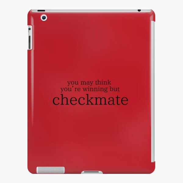 conan gray checkmate text lyrics | iPad Case & Skin