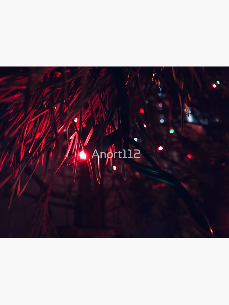 "Red Christmas light" Sticker by Anort112 Redbubble