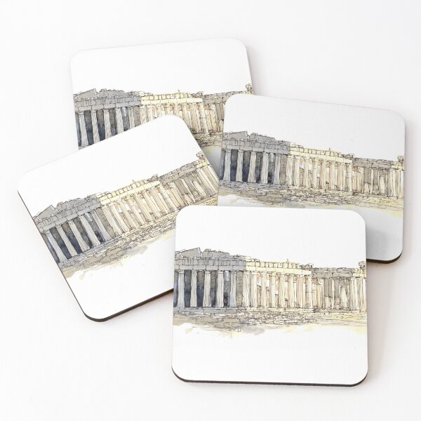 Item preview, Acropolis Athens watercolour illustration  designed and sold by joellis.