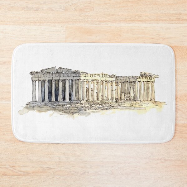 Item preview, Acropolis Athens watercolour illustration  designed and sold by joellis.