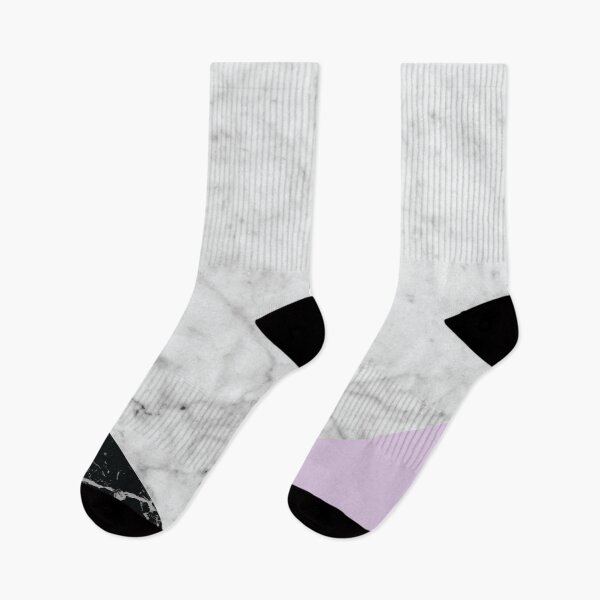 Item preview, Geometric White Marble - Black Granite & Light Purple #388 designed and sold by Natural Collective.
