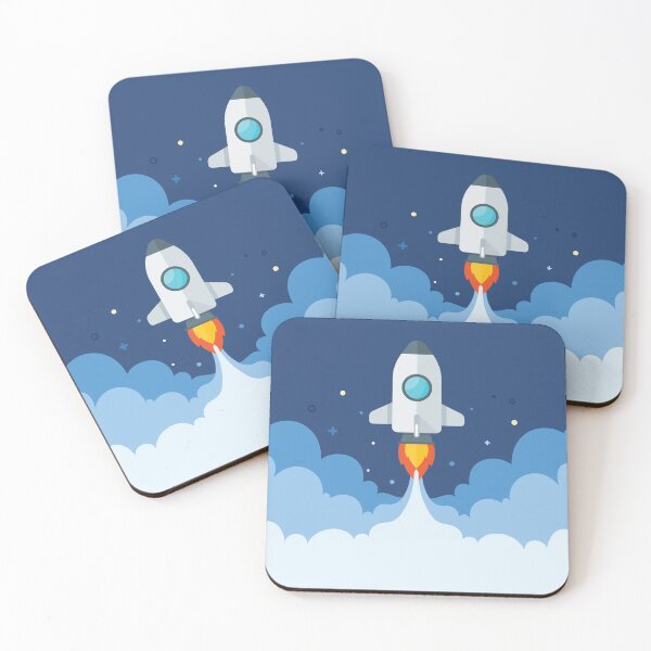 Item preview, Rocket in clouds designed and sold by tqueen.