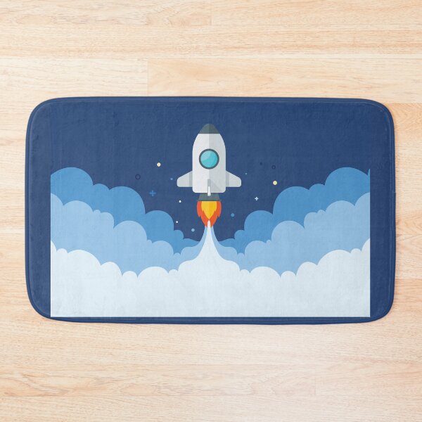 Item preview, Rocket in clouds designed and sold by tqueen.