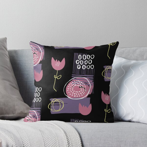 Item preview, Rona Lek - Hand drawn abstract floral bold shapes playful surface pattern graphic design designed and sold by SunbeamPatterns.