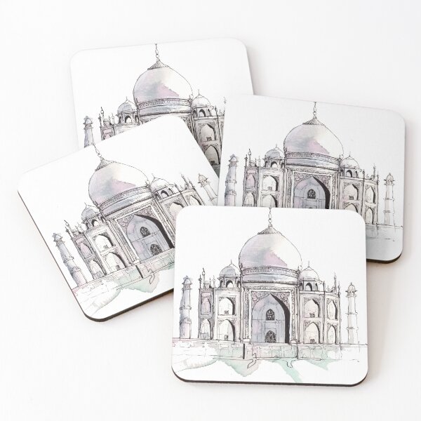 Item preview, Taj Mahal India watercolor illustration designed and sold by joellis.