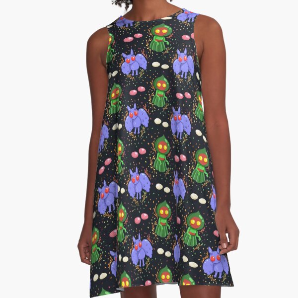 mothman and flatwoods monster A-Line Dress