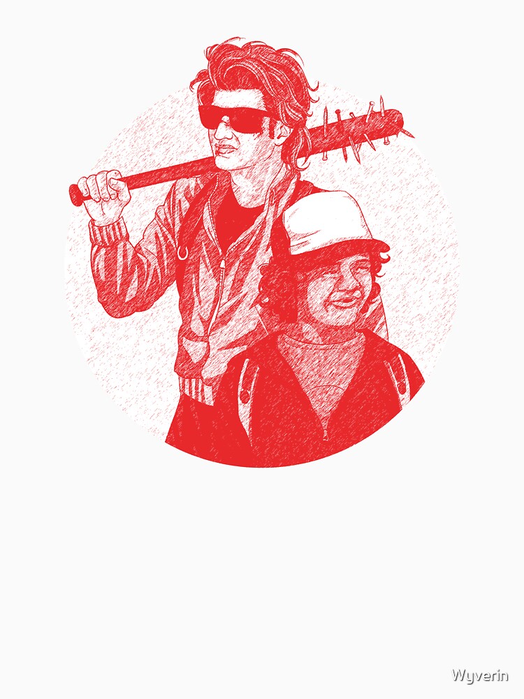 Steve and Dustin Stranger Things Drawing by Wyverin
