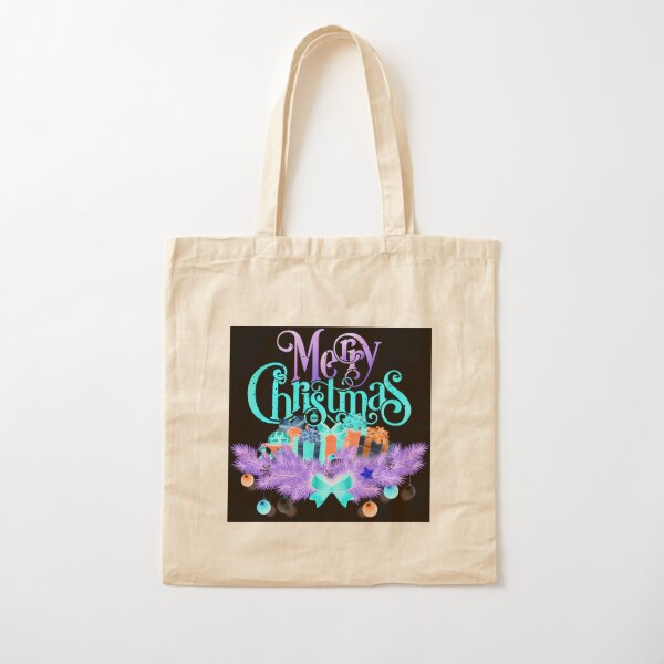 Merry Christmas Cotton Tote Bag