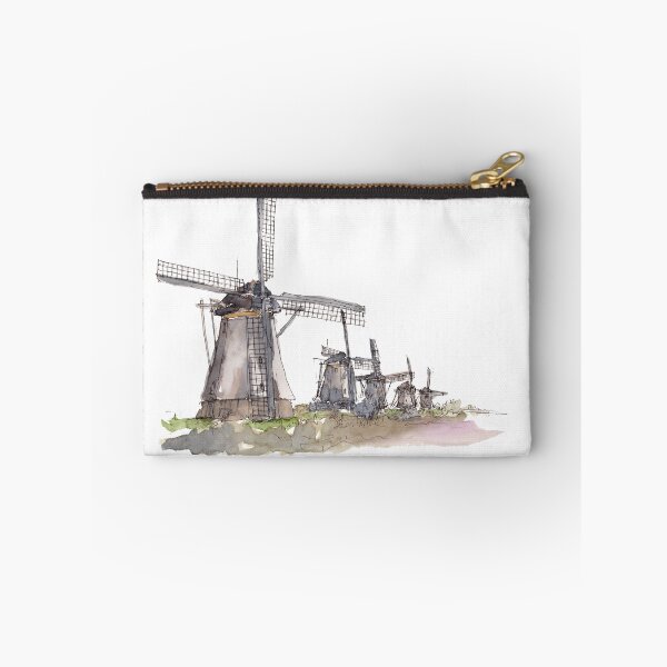 Item preview, Windmill Holland Netherlands watercolor illustration designed and sold by joellis.
