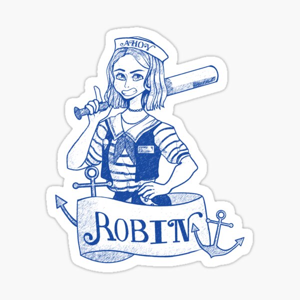 Stranger Things Robin Scoops Ahoy Sticker