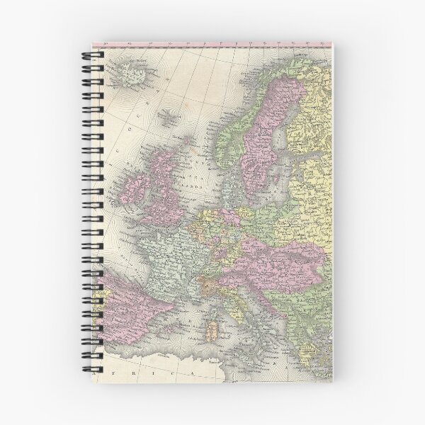 Item preview, Antique Map of Europe 1850 designed and sold by abbazabba.