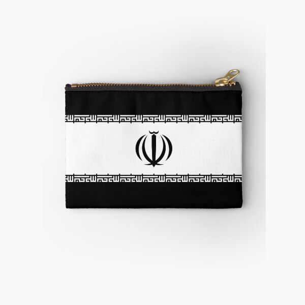 Item preview, Black and White Flag of Iran designed and sold by Dator.